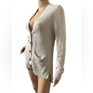 Madewell Button Front Knit Academia Preppy Cardigan Career Casual Women Size S